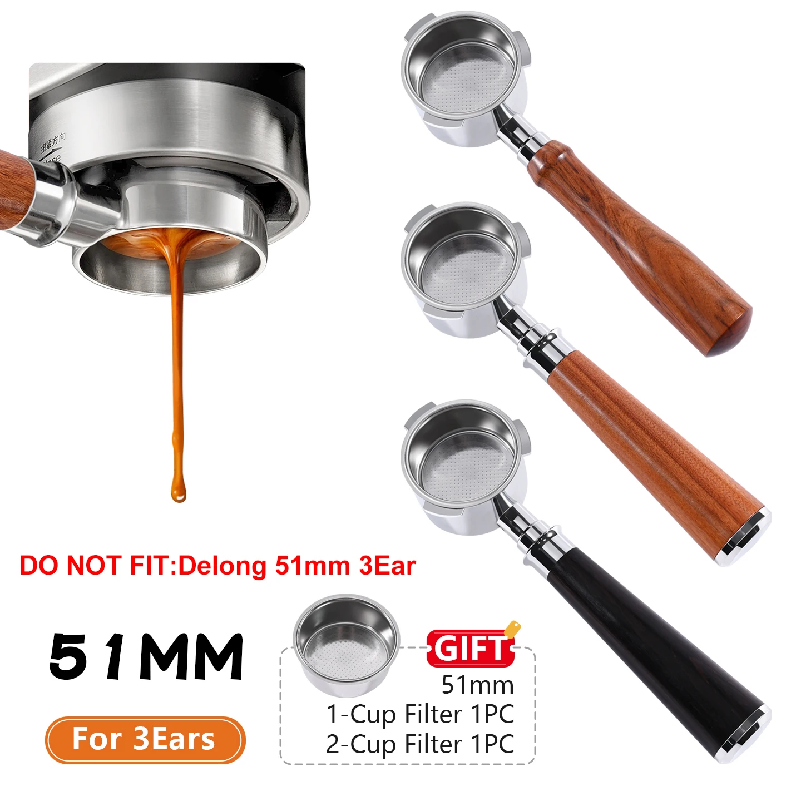 Coffee Equipment For Sale - Porte-filtre à café sans fond, 51mm,