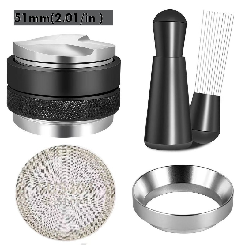 Espresso Tamper Set - Ensemble Espresso 5 pièces 51/53/58mm -