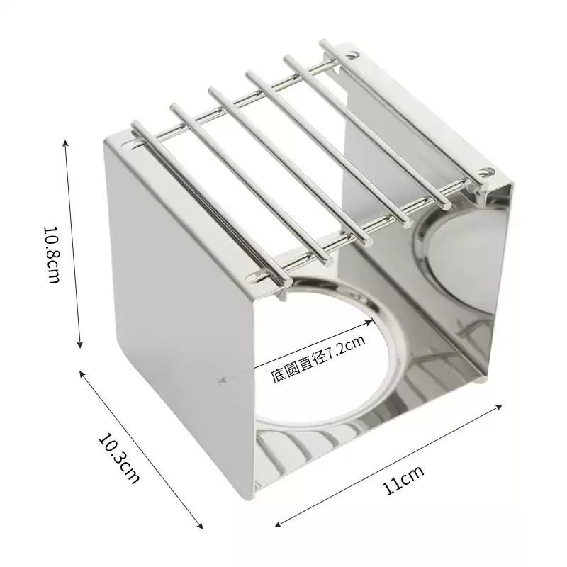 Coffee Equipment Camping - Support carré en acier inoxydable pour