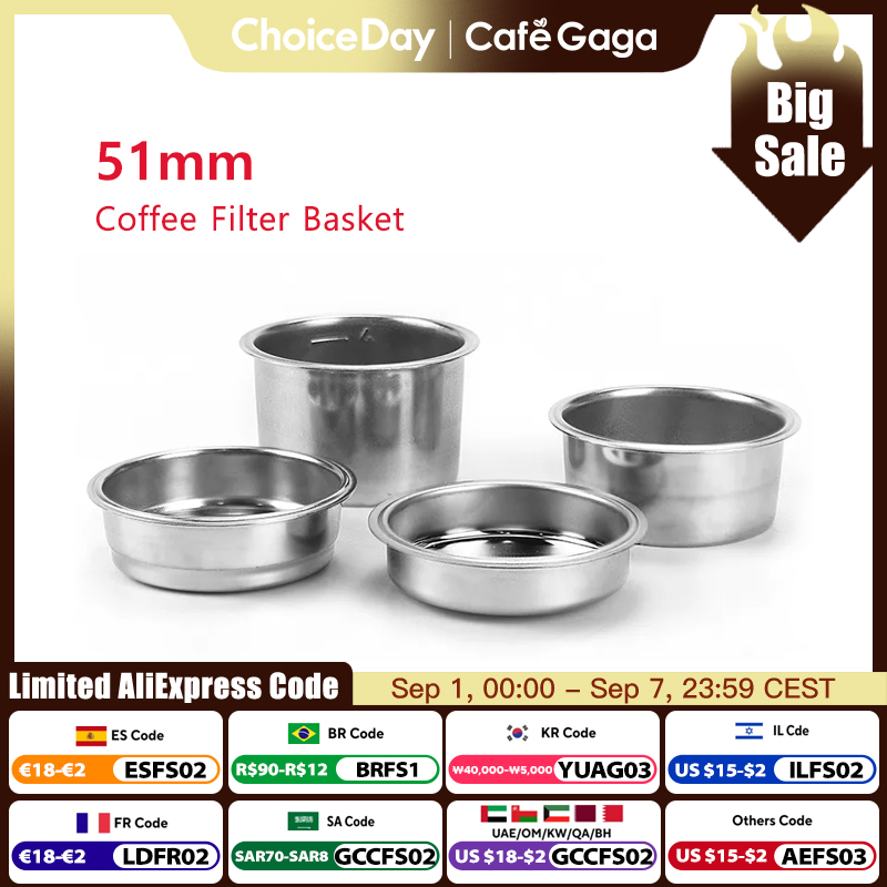Coffee Equipment For Sale - Panier de filtre à café 51mm