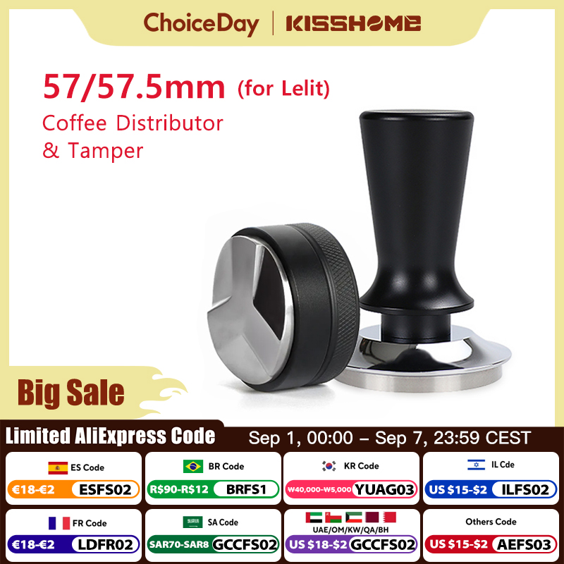 Espresso Tamper Set - Doseur de café 57mm 57.5mm, outils