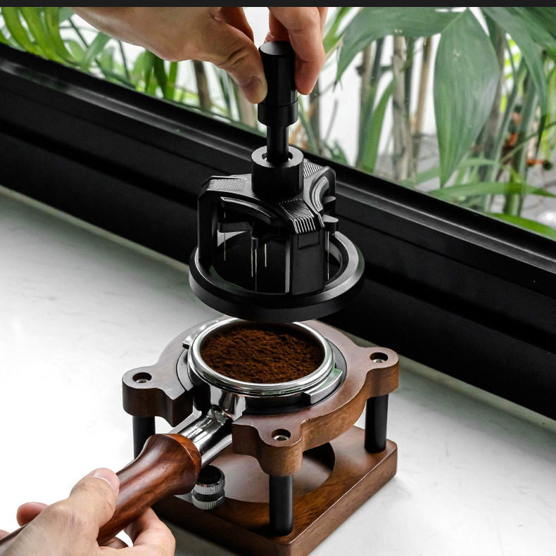 Espresso Tamper Set - Outil WDT pour café 51/53/58 mm,