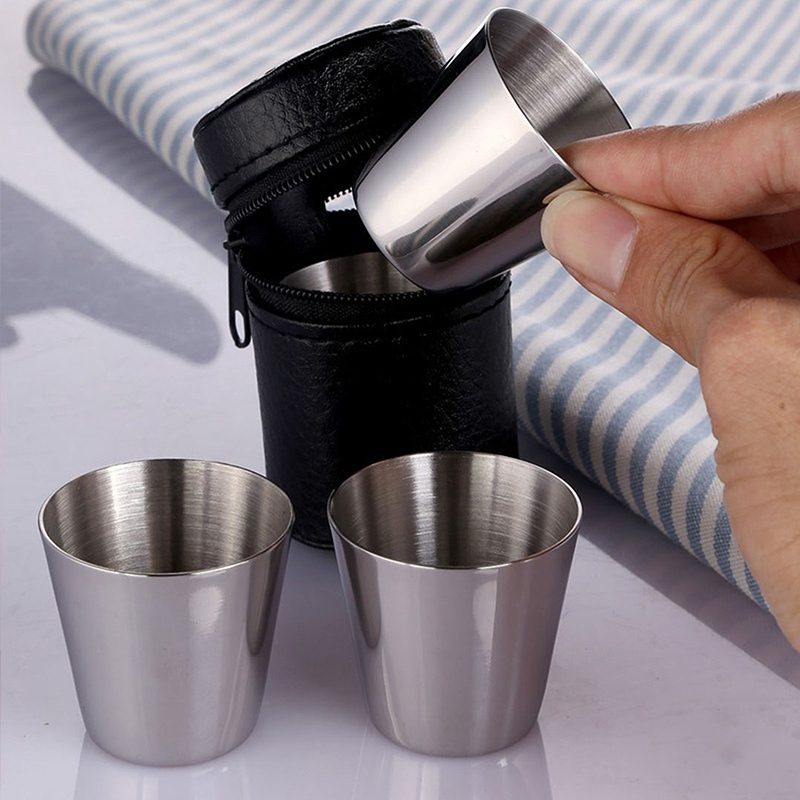 4/6 pièces tasses en acier ino - Coffee Equipment Camping avis et prix