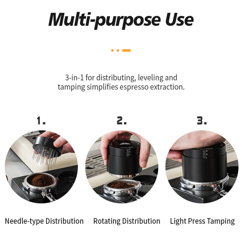OANKR doseur de café 2 en 1 av - Espresso Tamper Set avis et prix