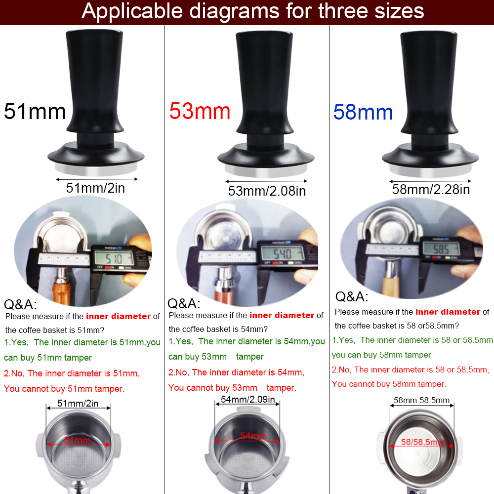 Doseur à expresso 51/53/58mm,  - Espresso Tamper Set avis et prix