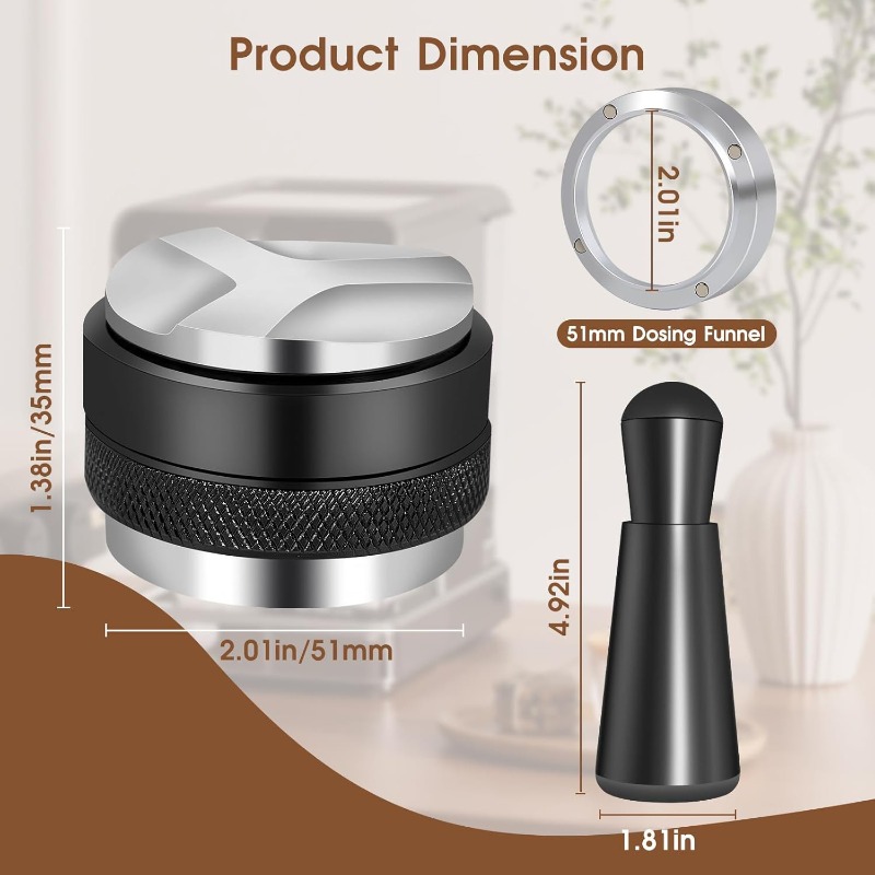 Ensemble Espresso 5 pièces 51/ - Espresso Tamper Set avis et prix